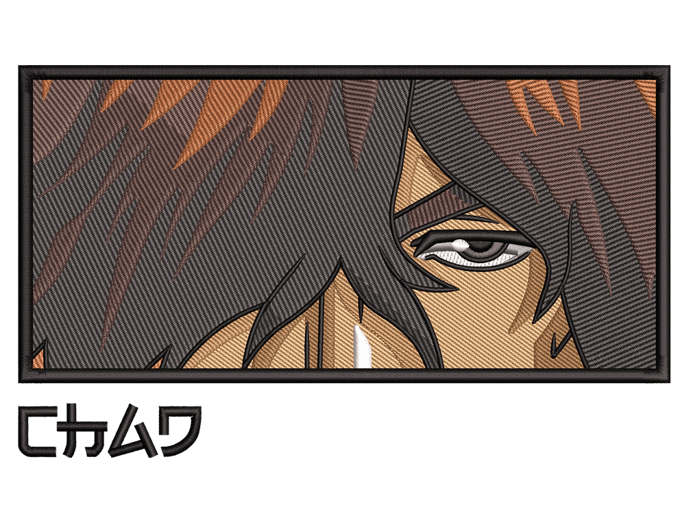 Anime-Inspired Yasutora Sado Embroidery Design File main image - This anime embroidery designs files featuring Yasutora Sado from Attack On Titan. Digital download in DST & PES formats. High-quality machine embroidery patterns by EmbroPlex.